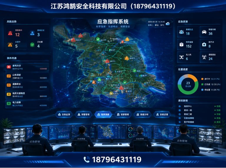 襄阳应急指挥系统展示图